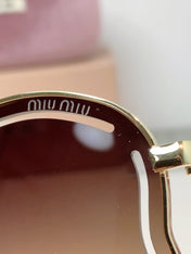 MIUMIU 26S SHIELD FRAME IN METAL 424496