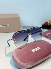 MIUMIU 26S SHIELD FRAME IN METAL 424497