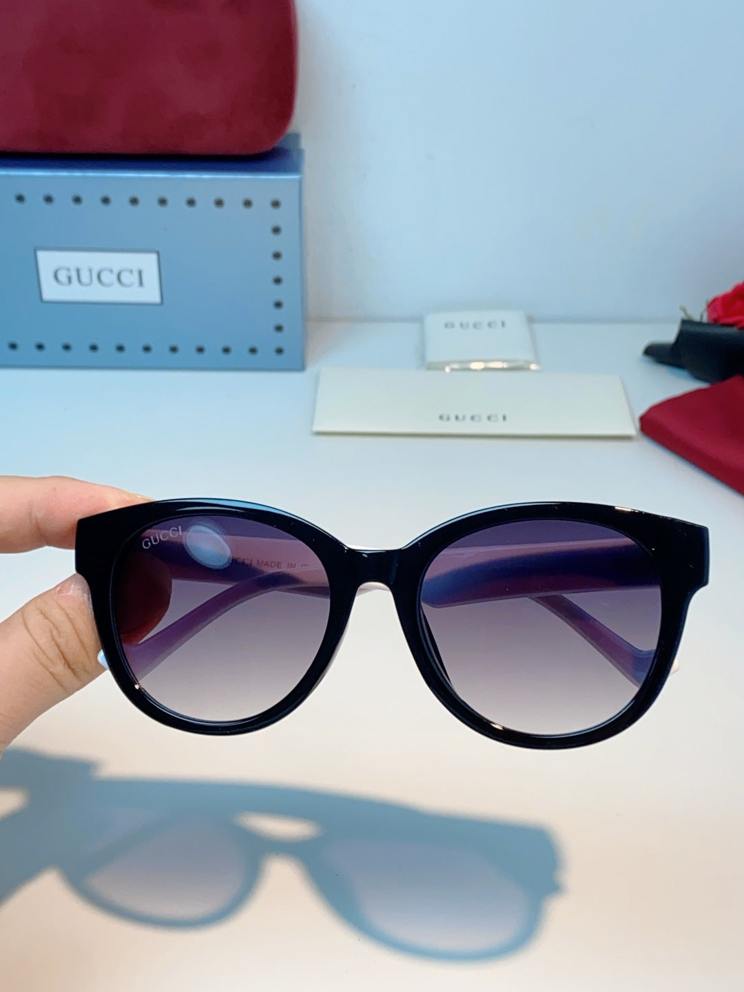 GUCCI 26S CAT-EYE FRAME IN ACETATE 424501