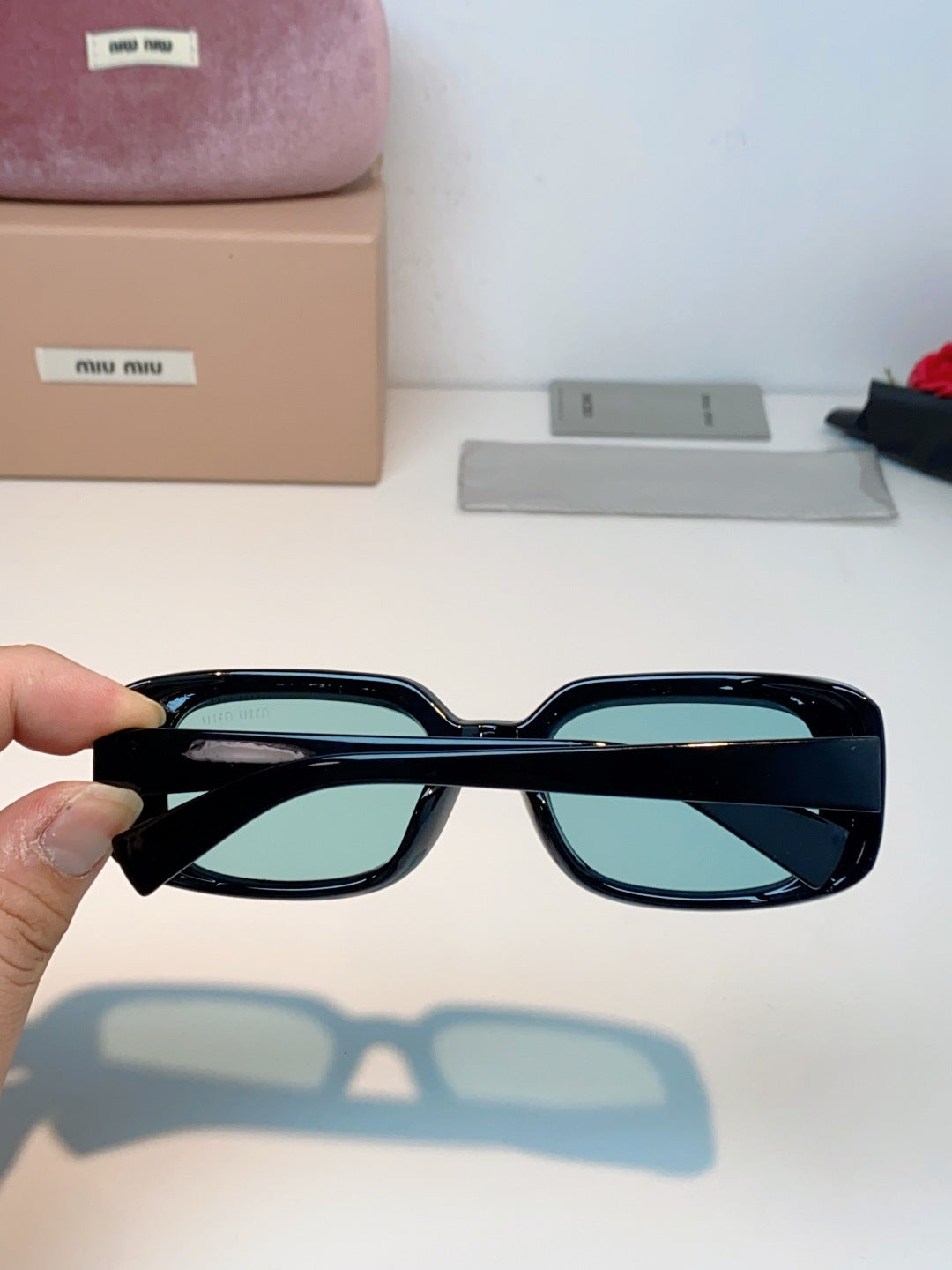 MIUMIU 26S RECTANGULAR FRAME IN ACETATE 426453