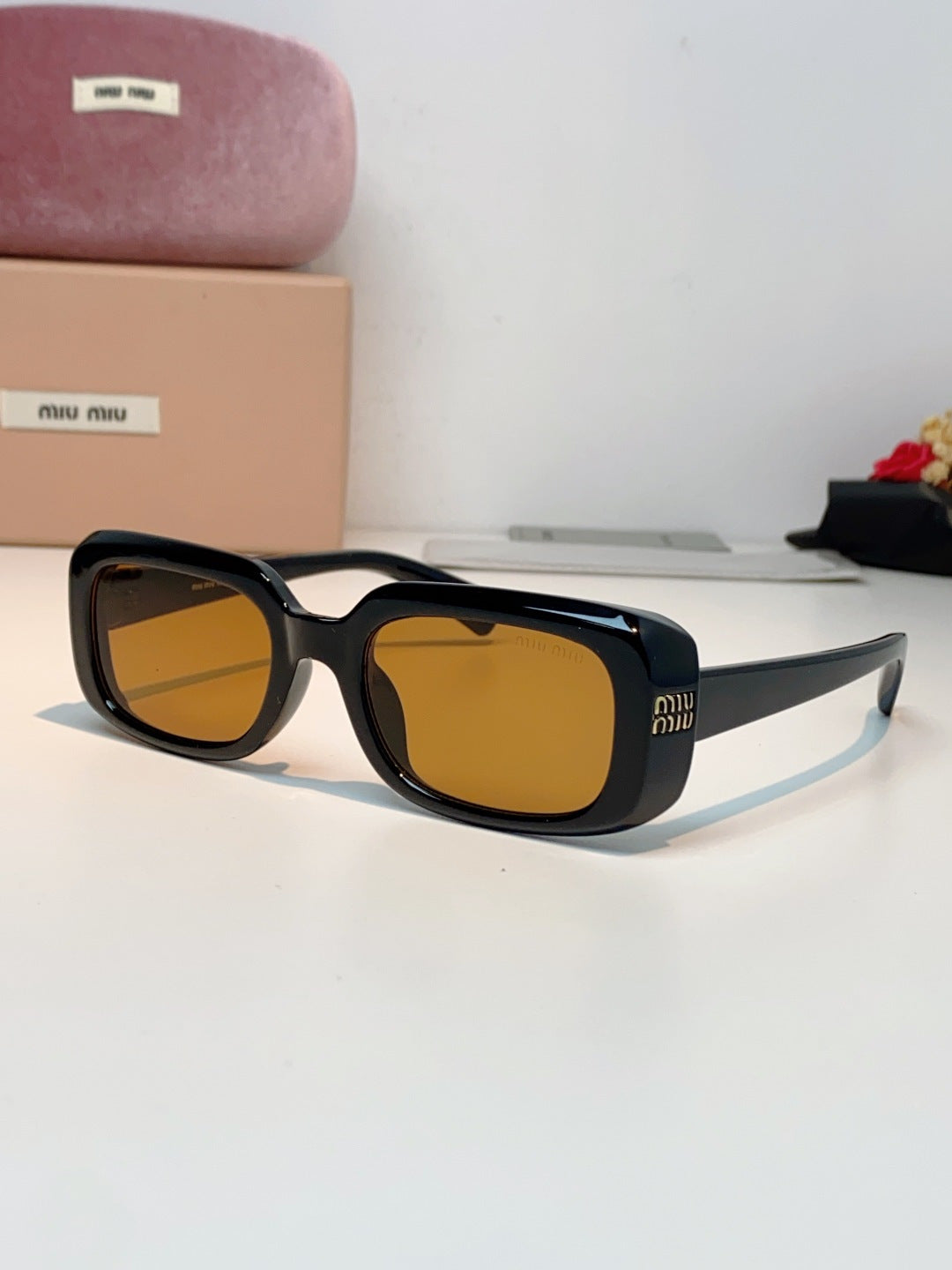 MIUMIU 26S RECTANGULAR FRAME IN ACETATE 426454