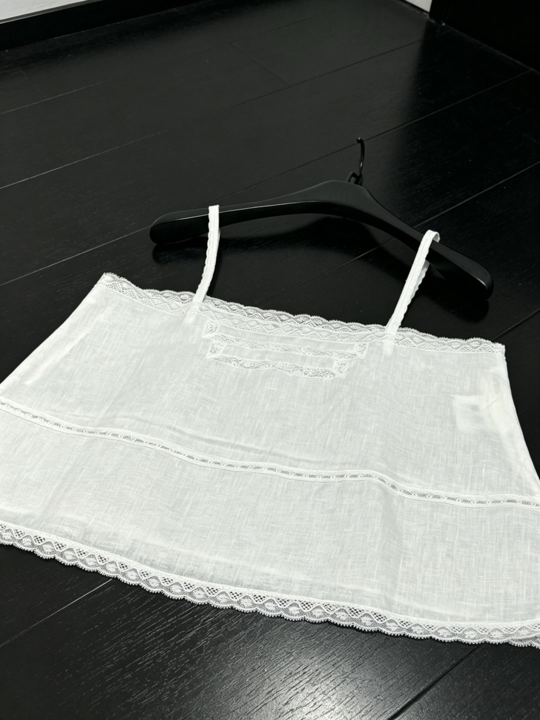 PRADA 26S LACE TRIM CAMISOLE 1044
