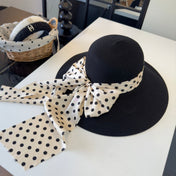 MIUMIU WIDE-BRIM BUCKET HAT WITH BOW STYLE 57