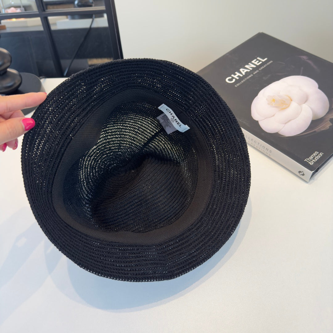 CHANEL 26S STRAW CLOCHE HAT 335916
