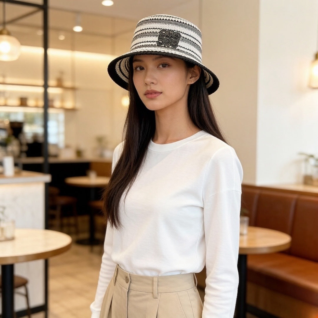 LOEWE 26S KNIT BOATER HAT STYLE 011