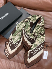 CHANEL 25S SCARF 135 CM IN CASHMERE AND SILK 943318