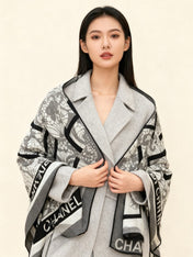 CHANEL 25S SCARF 135 CM IN CASHMERE AND SILK 943319