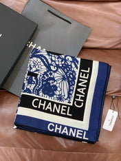 CHANEL 25S SCARF 135 CM IN CASHMERE AND SILK 943320
