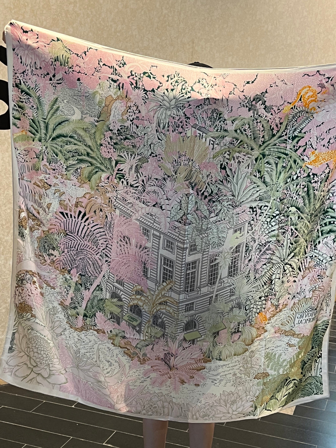 HERMES 25S SCARF 140 IN SILK CASHMERE 987478