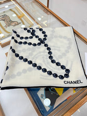 CHANEL 25S SCARF 140 IN CASHMERE 991650