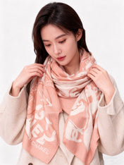 CHANEL 25S SCARF 135 IN CASHMERE 991694
