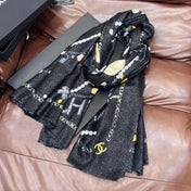 CHANEL 25S SCARF 200 IN CASHMERE 991713