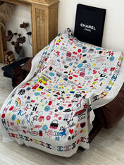 CHANEL 25S SCARF 200 IN LINEN 991722