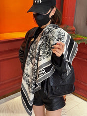 DIOR 26S SCARF 110CM IN WOOL & CASHMERE 300235