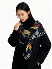 HERMES 26S SCARF 140 IN CASHMERE AND SILK 303101