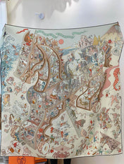 HERMES 26S SCARF 135 IN CASHMERE AND SILK 304247