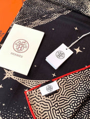 HERMES 26S SCARF 140 IN CASHMERE AND SILK 304678