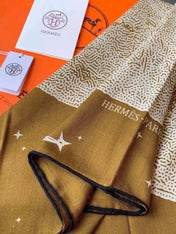 HERMES 26S SCARF 140 IN CASHMERE AND SILK 304679