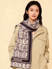 DIOR 26S SCARF 135CM IN CASHMERE SILK 304709