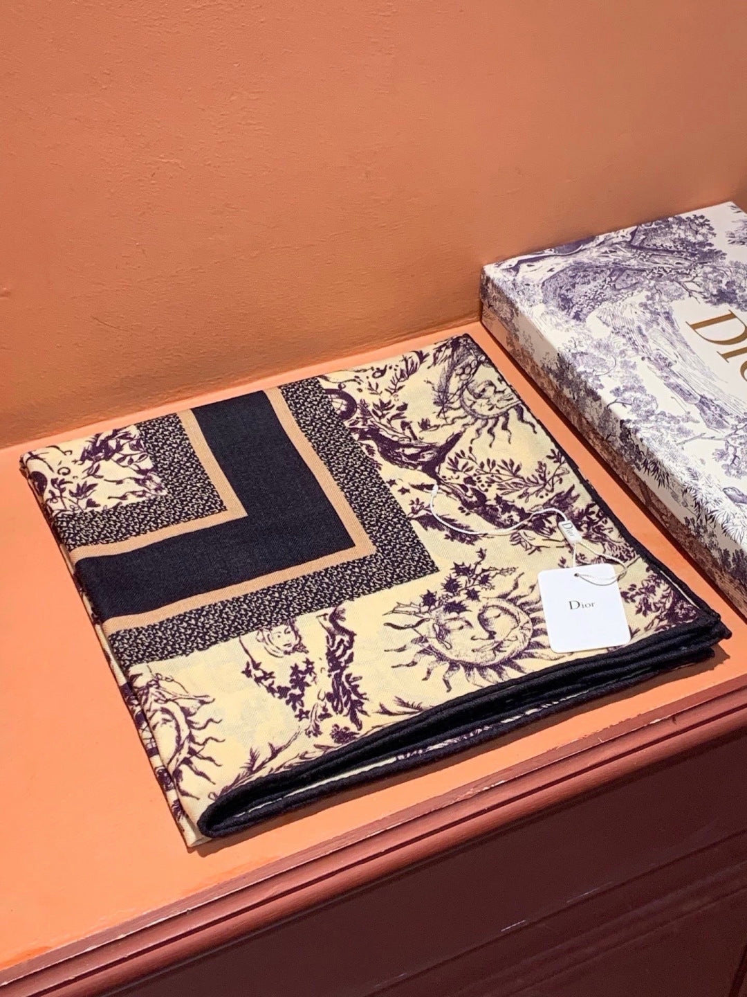 DIOR 26S SCARF 135CM IN CASHMERE SILK 304709