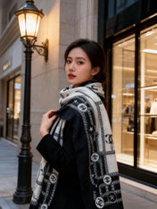 CHANEL 26S SCARF 200 IN CASHMERE AND SILK 306103