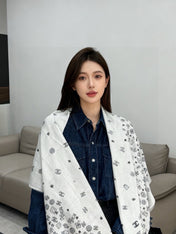 CHANEL 26S SCARF 200 IN CASHMERE AND SILK 307225