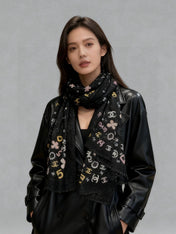 CHANEL 26S SCARF 200 IN CASHMERE AND SILK 307226