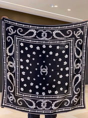 CHANEL 26S SCARF 135 IN CASHMERE AND SILK 309371