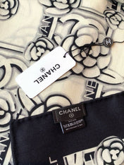 CHANEL 26S SCARF 140 IN CASHMERE AND SILK 309374