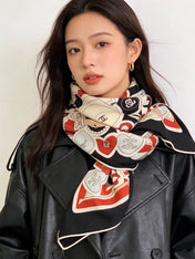 CHANEL 26S SCARF 135 IN CASHMERE AND SILK 309866