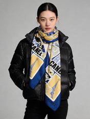 CHANEL 26S SCARF 135 IN CASHMERE AND SILK 309867