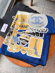 CHANEL 26S SCARF 135 IN CASHMERE AND SILK 309867