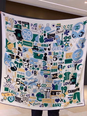 CHANEL 26S SCARF 135 IN CASHMERE AND SILK 309868
