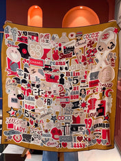 CHANEL 26S SCARF 135 IN CASHMERE AND SILK 309869
