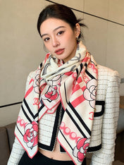 CHANEL 26S SCARF 135 IN CASHMERE AND SILK 309894