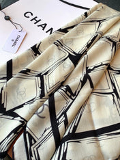 CHANEL 26S SCARF 135 IN CASHMERE AND SILK 309911