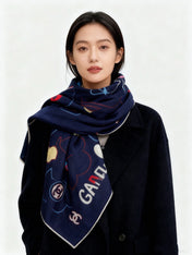 CHANEL 26S SCARF 135 IN CASHMERE AND SILK 309914