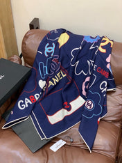 CHANEL 26S SCARF 135 IN CASHMERE AND SILK 309914