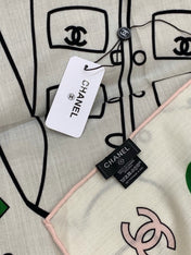 CHANEL 26S SCARF 135 IN CASHMERE AND SILK 309915