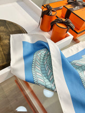 HERMES 26S PRINTED SQUARE SCARF 88 IN SILK 309941