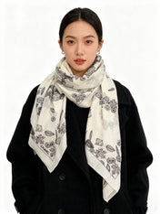 CHANEL 26S SCARF 135 IN SILK AND CASHMERE 313313