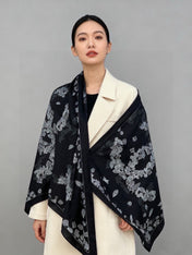 CHANEL 26S SCARF 135 IN SILK AND CASHMERE 313314