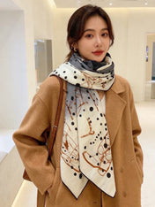 CHANEL 26S SCARF 140 IN SILK AND CASHMERE 313316