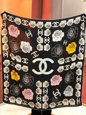 CHANEL 26S SCARF 140 IN SILK AND CASHMERE 313319