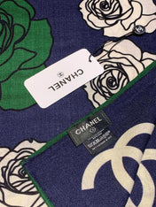 CHANEL 26S SCARF 140 IN SILK AND CASHMERE 313321
