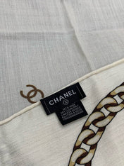 CHANEL 26S SCARF 135 IN SILK AND CASHMERE 313344