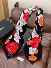 CHANEL 26S SCARF 140 IN SILK AND CASHMERE 313350