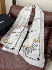 CHANEL 26S SCARF 200 IN SILK 313205