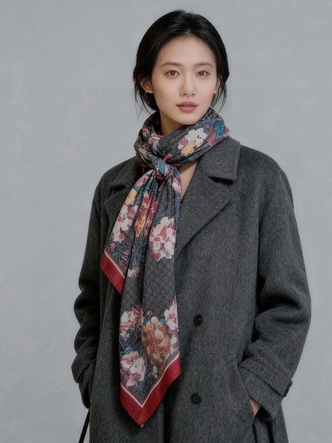 GUCCI 26S SCARF 200 IN CASHMERE AND SILK 315123