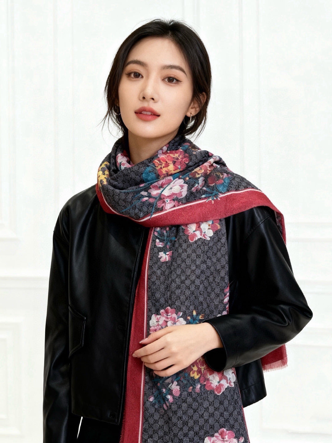 GUCCI 26S SCARF 200 IN CASHMERE AND SILK 315123